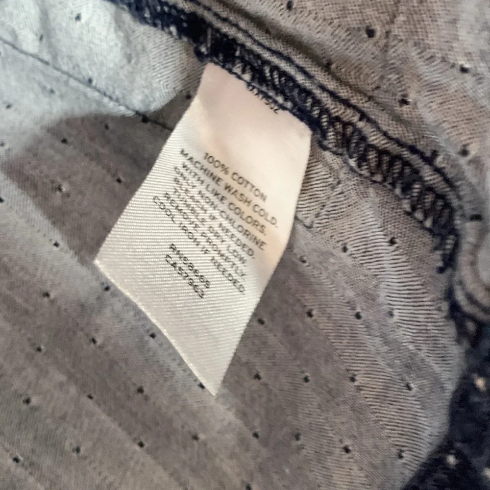 Tucker + Tate Girls Dress Polka Dot Blue Chambray Size 8 - Picture 5 of 6